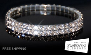 Swarovski Elements Double-Tiered Bracelet