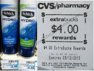 Schick Shave Gel Coupons