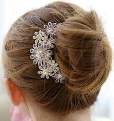 Crystal Flower Hair Clip Deals