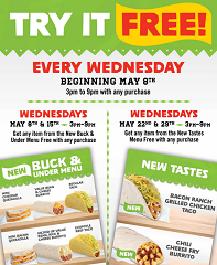 Del Taco Free Wednesdays