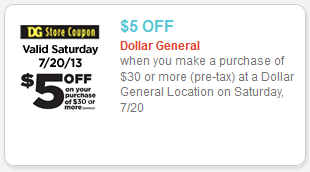 Dollar General Coupons