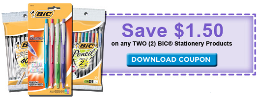 Bic Stationary Coupons