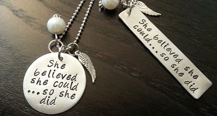Handstamped Necklace Deals