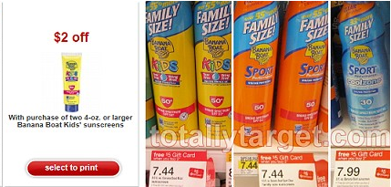 Banana Boat Coupons
