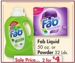 Fab Detergent Coupons