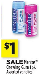 Mentos Gum Coupons