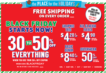 Children's Place Black Friday 
