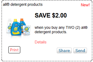 All Detergent Coupons