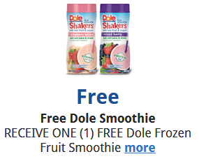 Dole Smoothie Shaker Coupons