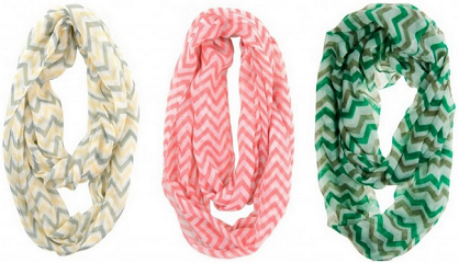 Chevron Infinity Scarves