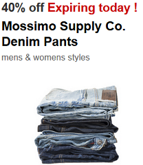 Mossimo Jeans Coupons