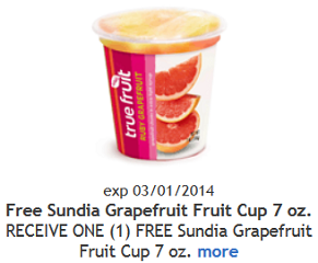 Free Sundia Grapefruit Cup Coupons
