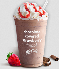 Free Chocolate Covered Strawberry Frappe