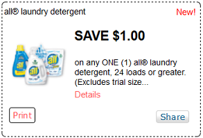 All Detergent Coupons