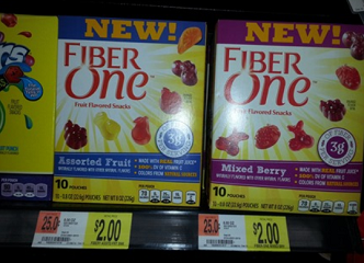 Fiber One Fruit Snacks Coupons