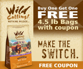 Wild Calling Dog Food Coupons