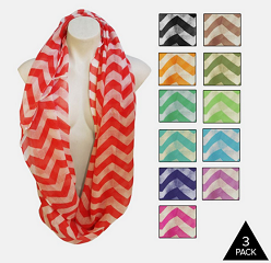 Chevron Infinity Scarves