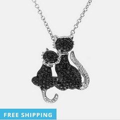 Diamond Cat Pendants