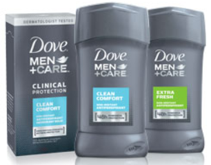 Dove Men+Care Deodorant Coupons