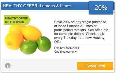 Lemons or Limes Coupons