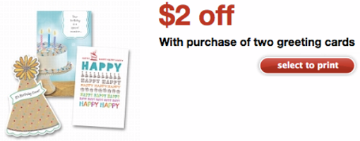 Greeting Cards Coupon