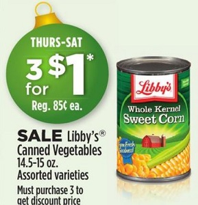 Libby's Canned Vegetables Coupons
