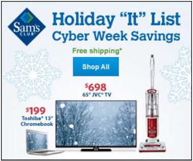 Sam's Club Cyber Week Deals