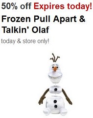 Frozen Olaf Coupons