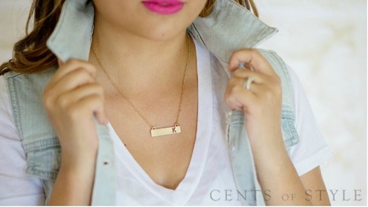 Gold Bar Necklace Deals