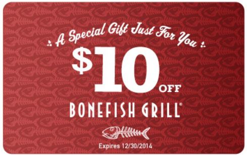 Bonefish Grill Coupons