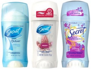 Secret Deodorant Coupons