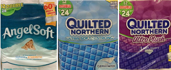 Angel Soft and Quilted Northern Bath Tissue