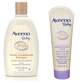 Aveeno Baby Shampoo and Lotion