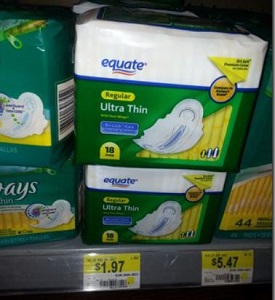 Equate Pads Coupons
