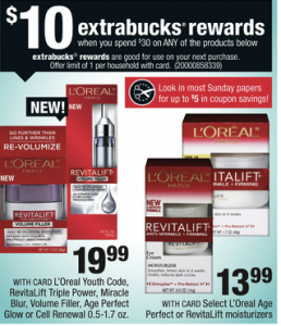 L'Oreal Age Perfect or Revitalift Moisturizers