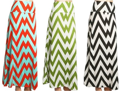 Chevron Maxi Skirt Deals