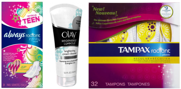 Always:Tampax:Olay