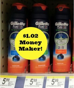 Gillette Shave Gel Coupons