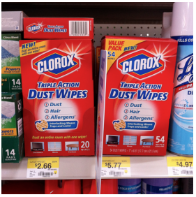 Clorox Triple Action Dust Wipes