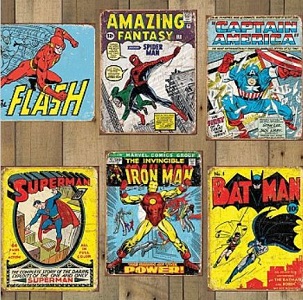 Marvel or DC Comic Tin