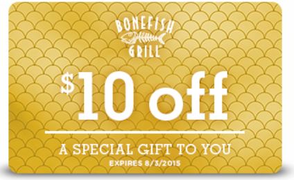 Bonefish Grill Coupon