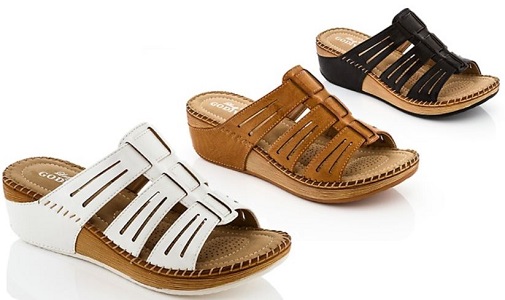 Lady Godiva Wedge Sandals