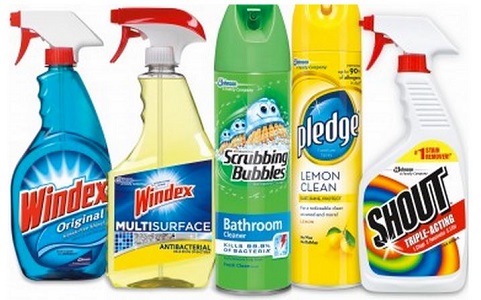 Windex, Scrubbing Bubbles, Pledge, Shout Coupons