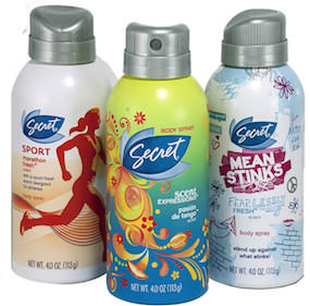 Secret Body Spray