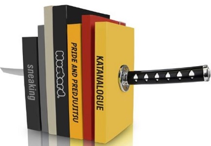 Mustard Katana Bookends