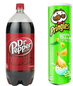 Dr. Pepper 2-Liters And Pringles