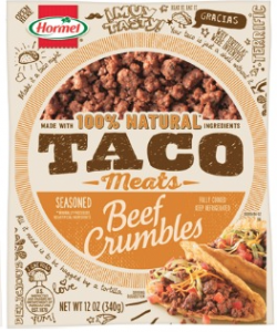 Hormel Taco Meat Seasoned Crumbles 12 oz