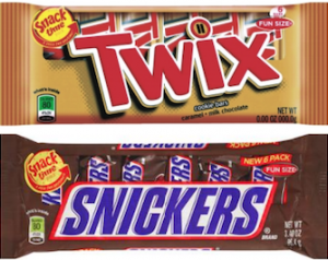 Mars Fun Size Twix Snickers