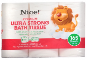 Nice! Ultra Soft or Ultra Strong Bath Tissue