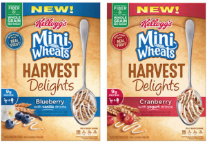 Kellogg's Mini-Wheat Harvest Delights Cereal